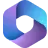 Gradientowe logo Microsoft 365 w odcieniach fioletu i błękitu.