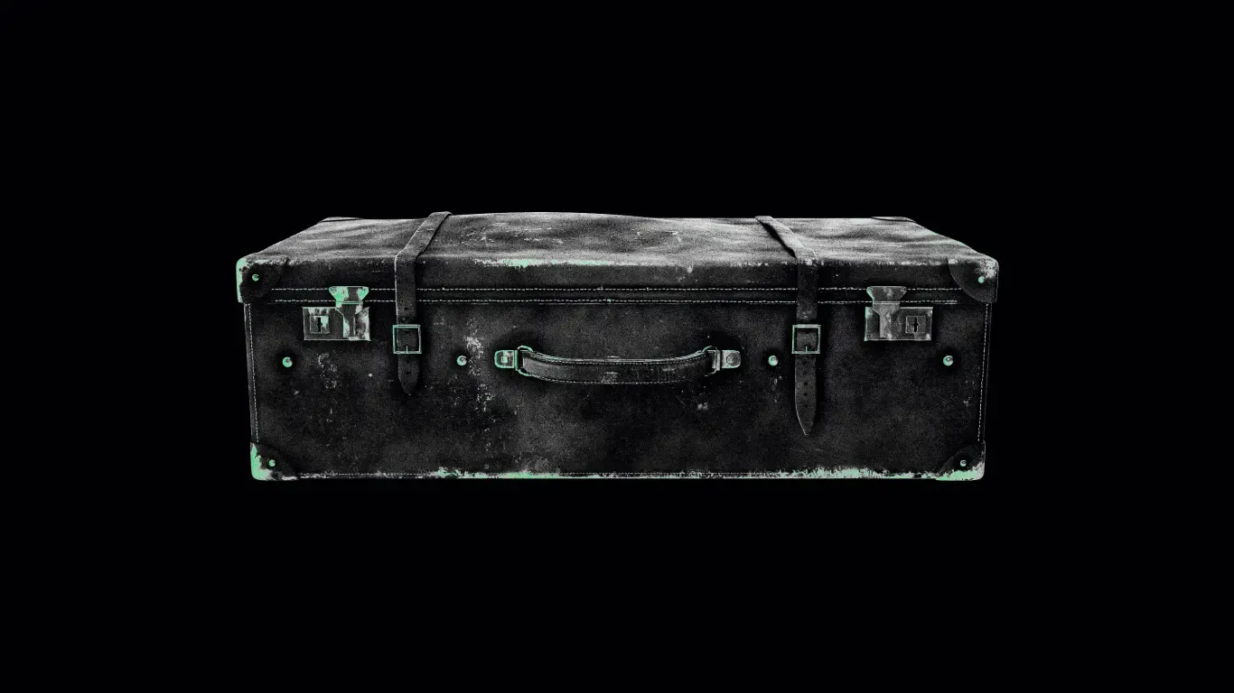 Steel transport crate on a black background symbolises a minimal viable product.