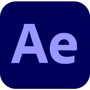 Logo Adobe After Effects, czyli programu, który służy do tworzenia animacji